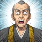 驚くおじさん